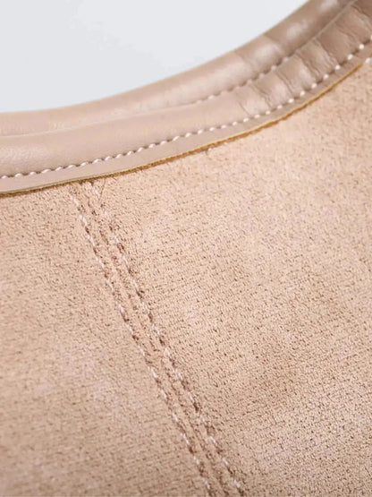 Suede Daily Leather Tote