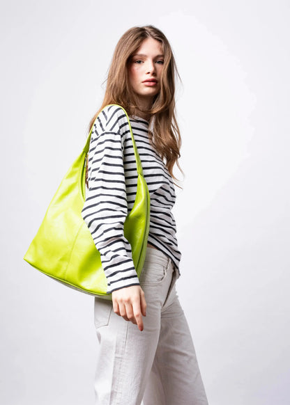 Scarlett Distressed Leather Tote