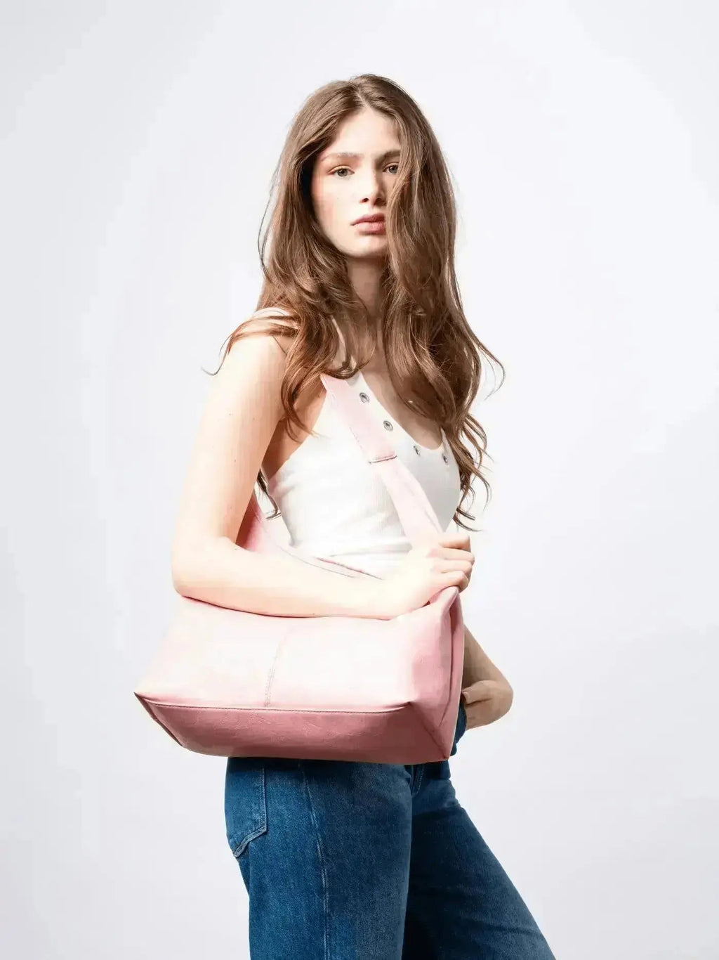 Scarlett Distressed Leather Tote
