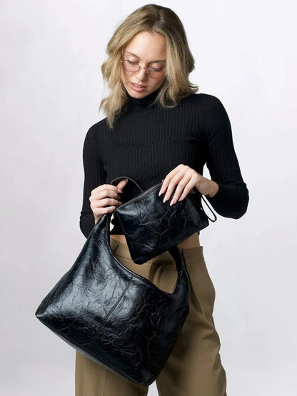 Scarlett Distressed Leather Tote